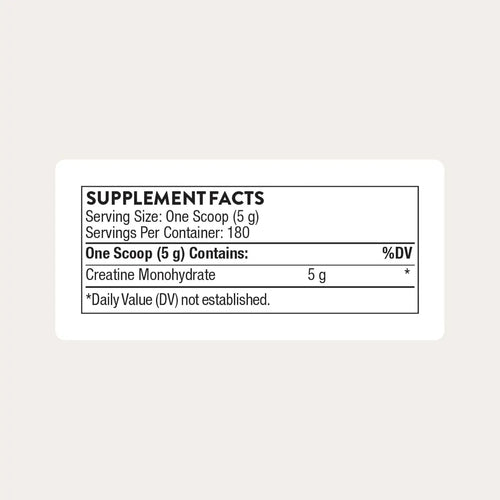 Micronized Creatine Monohydrate Powder for Muscle & Cognitive Support, Unflavored, NSF Certified Sport, 5g Serving, 180 Servings